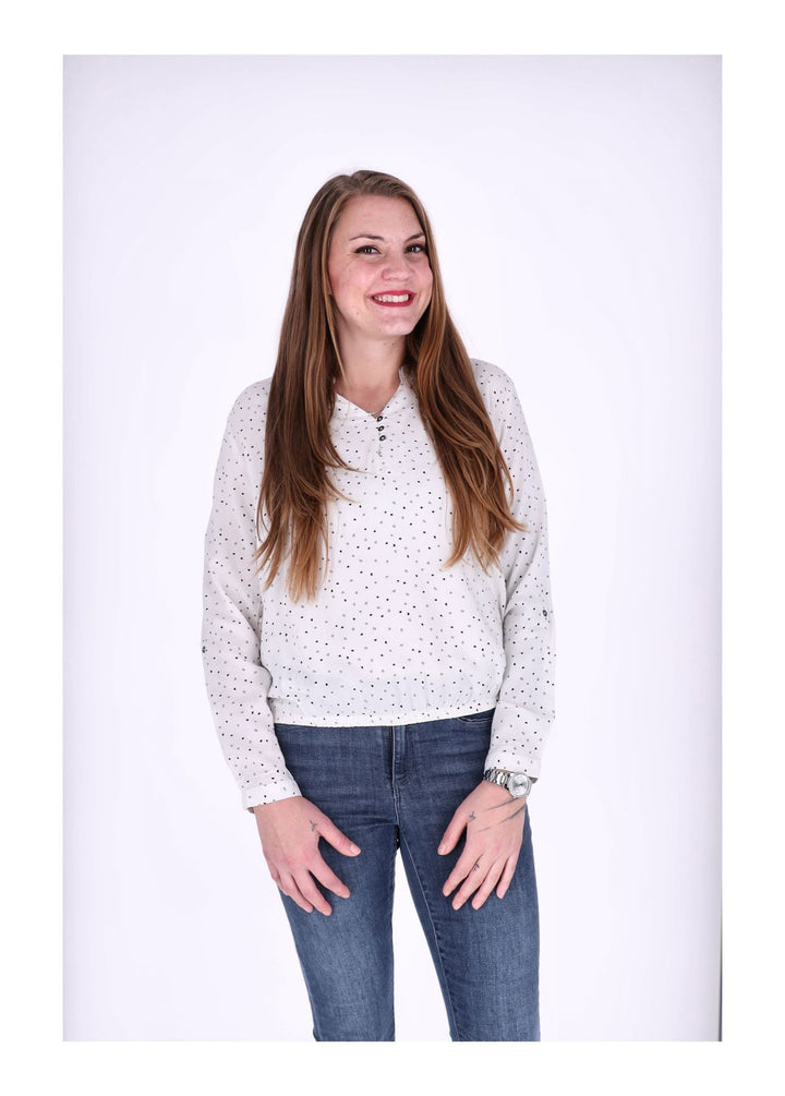 Splash of Color Bluse Herzen