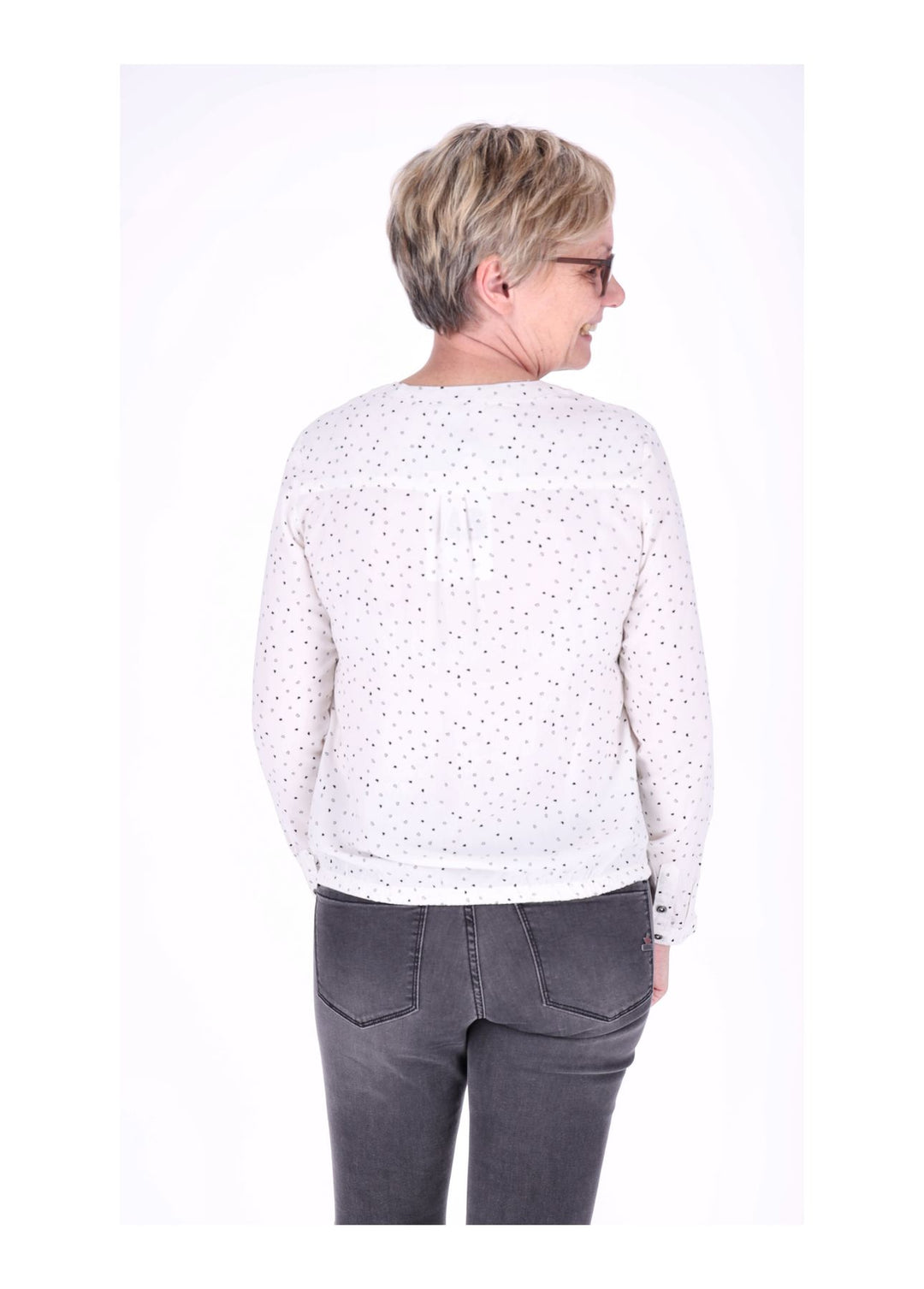 Splash of Color Bluse Herzen