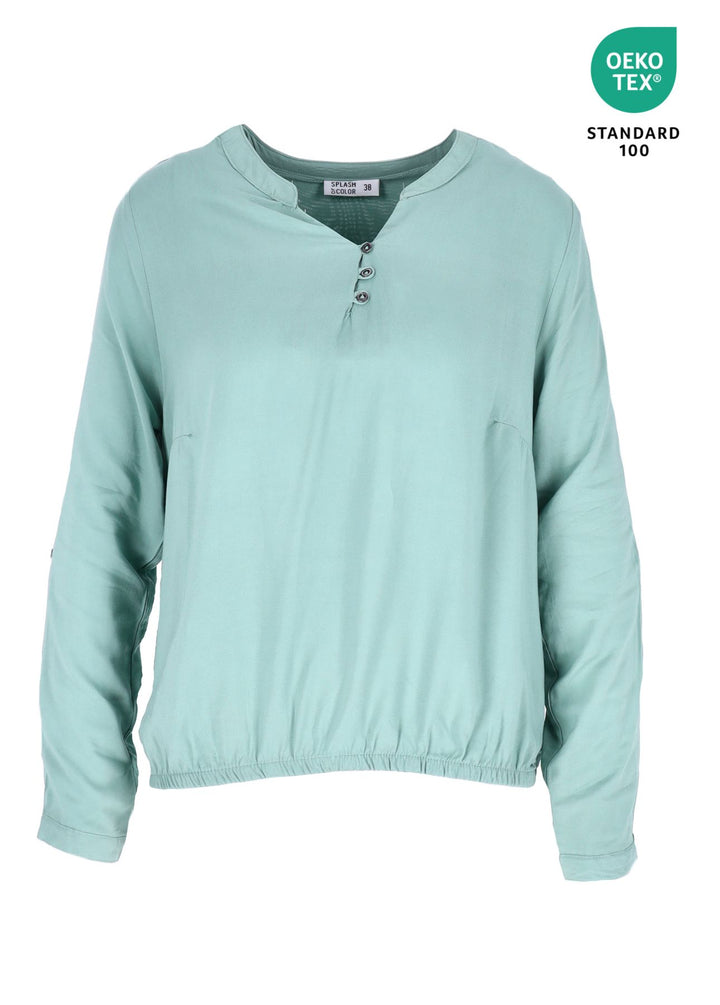 Splash of Color Damen Bluse Uni