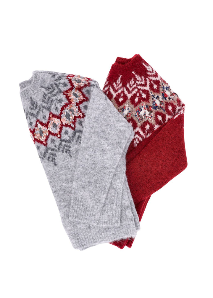 Splash of Color Strickpullover Norwegermuster