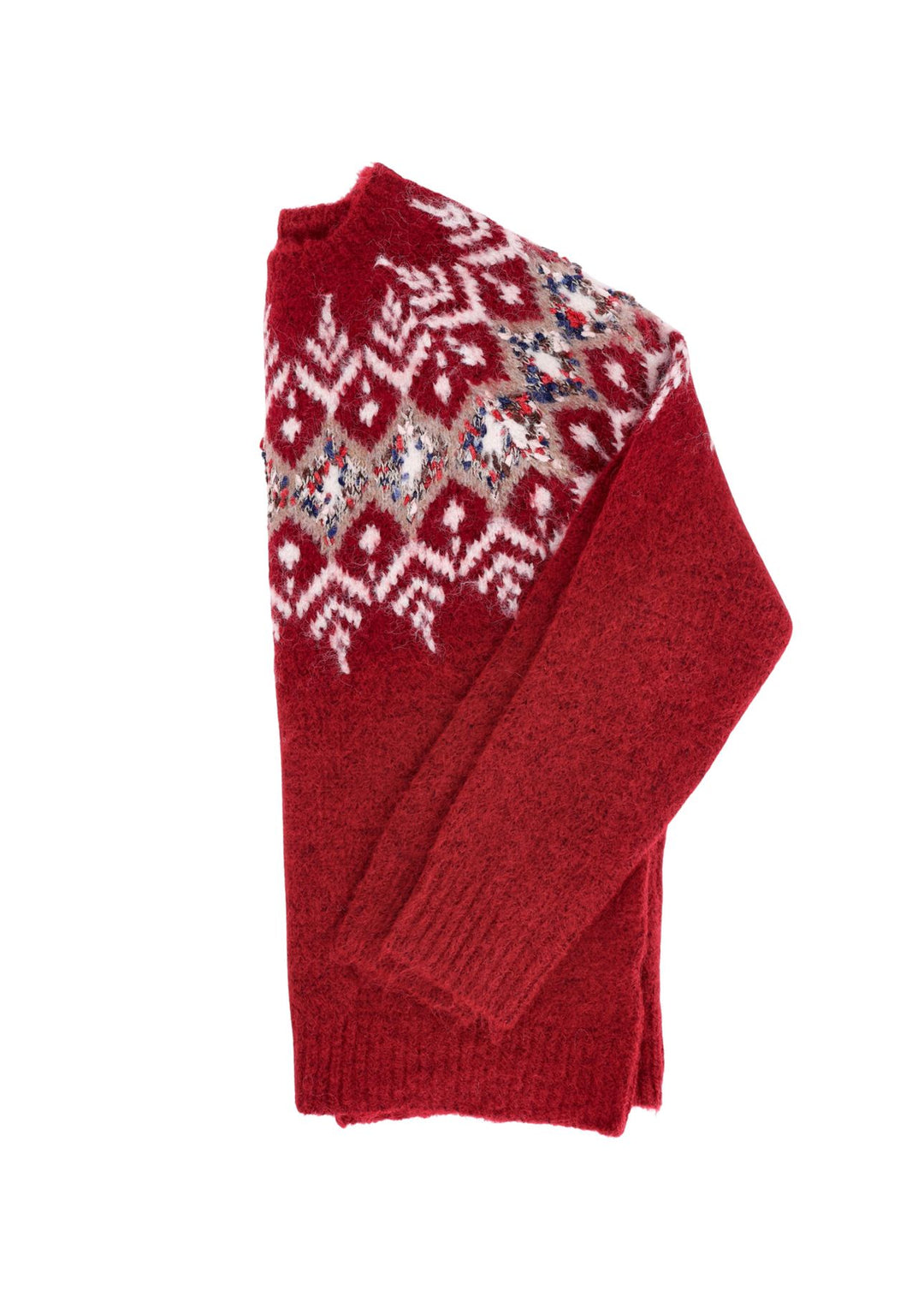 Splash of Color Strickpullover Norwegermuster