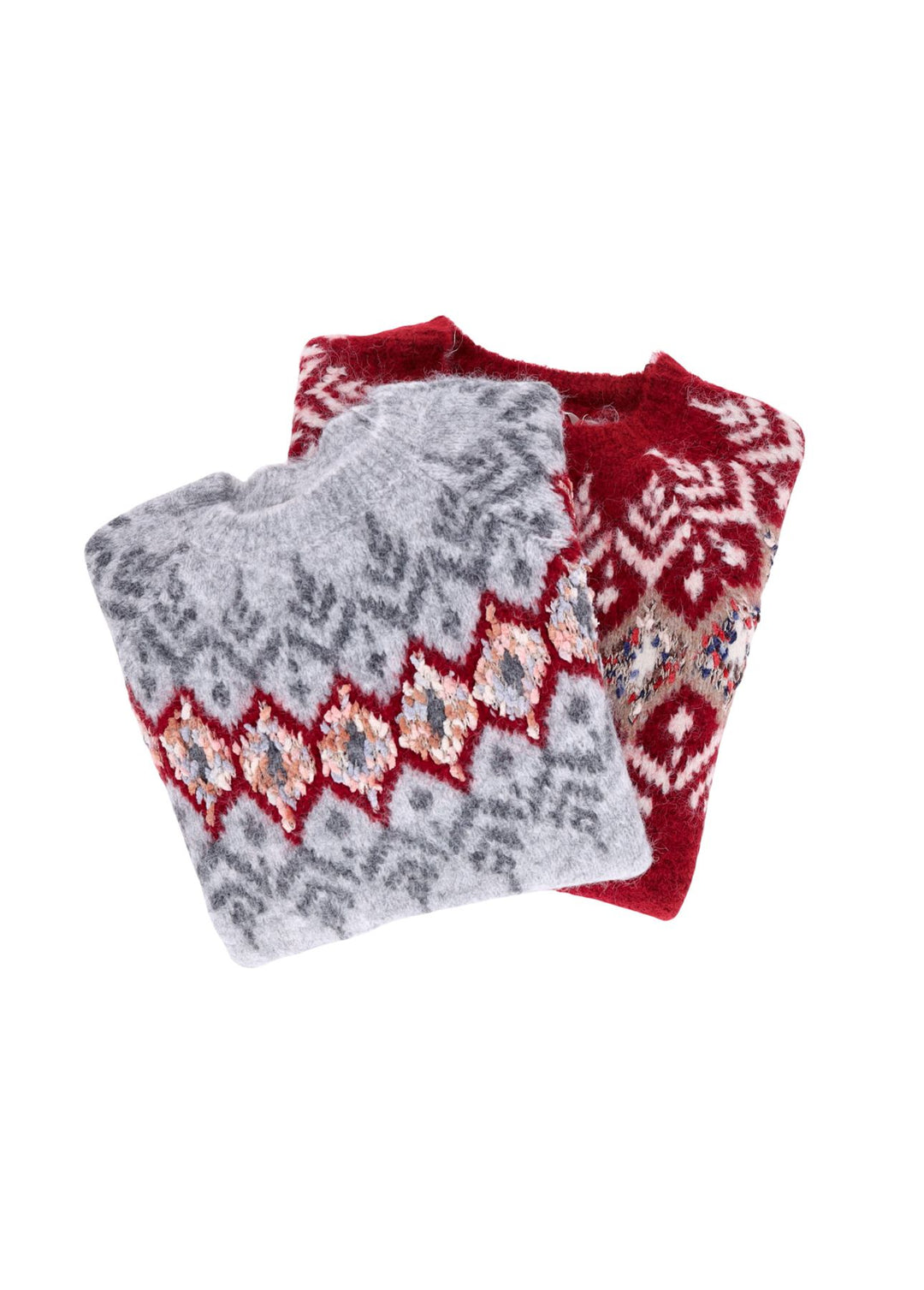 Splash of Color Strickpullover Norwegermuster