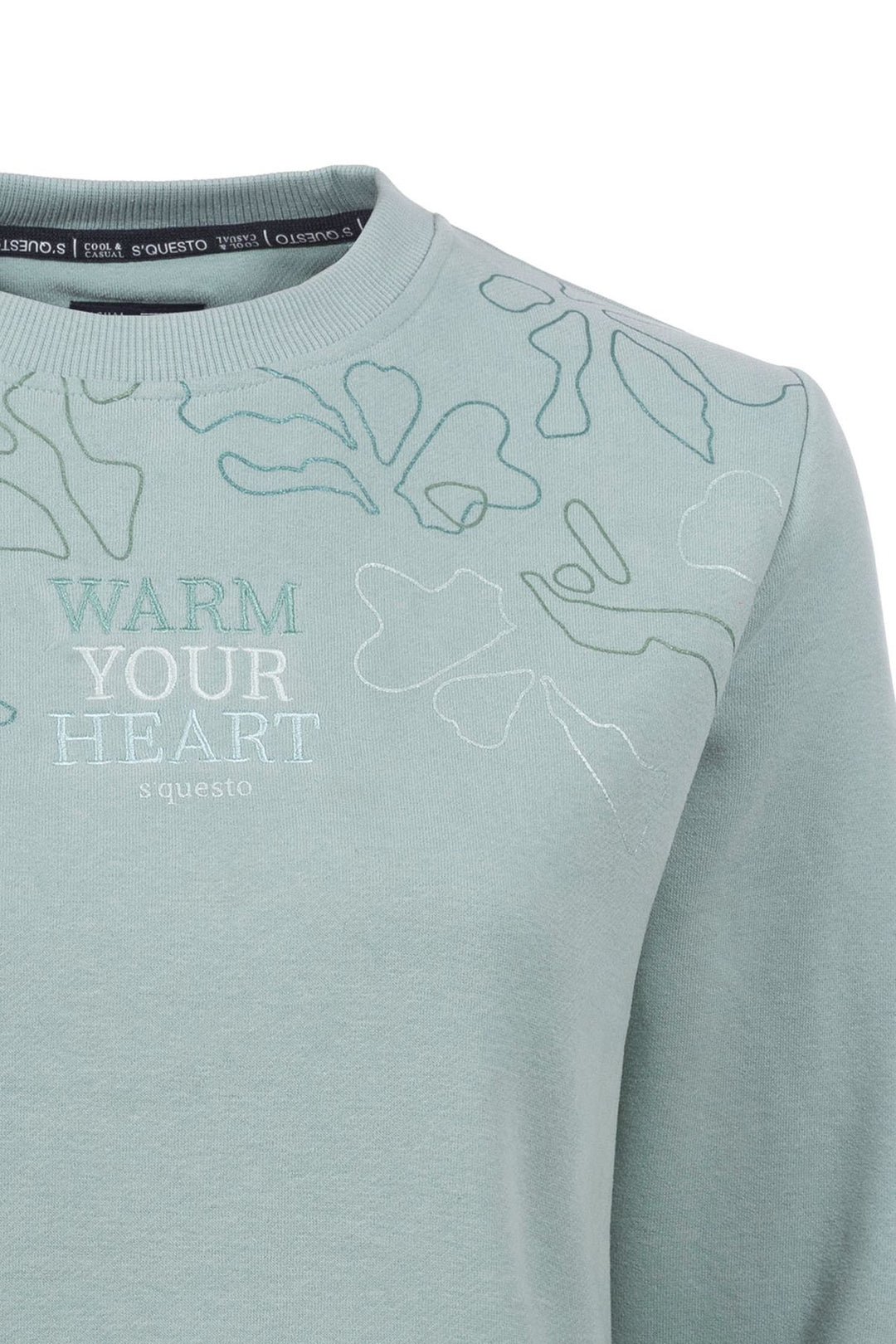 SOQUESTO Damen Sweatshirt Stickerei