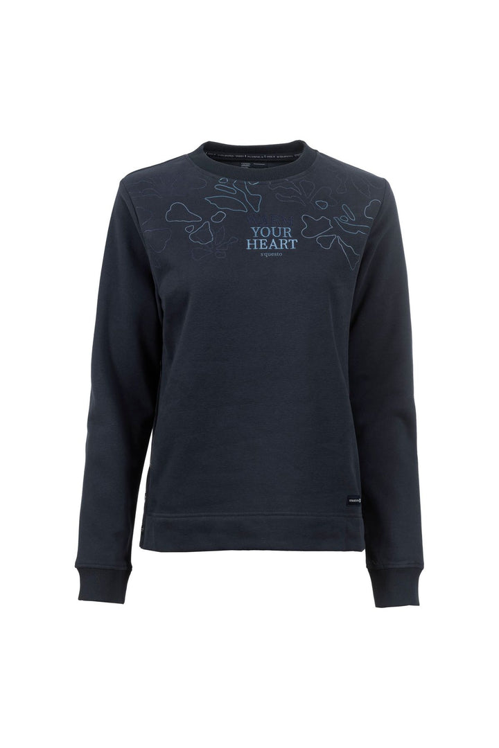 SOQUESTO Damen Sweatshirt Stickerei