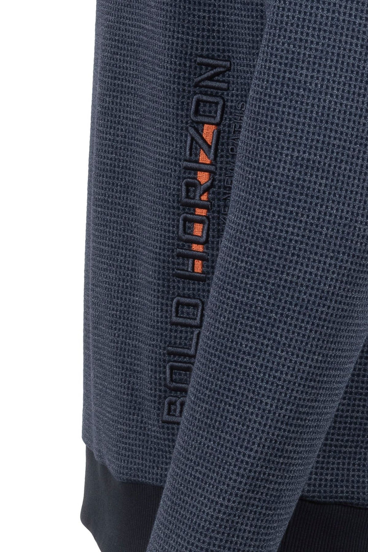 SOQUESTO Sweatshirt Herren Waffeloptik