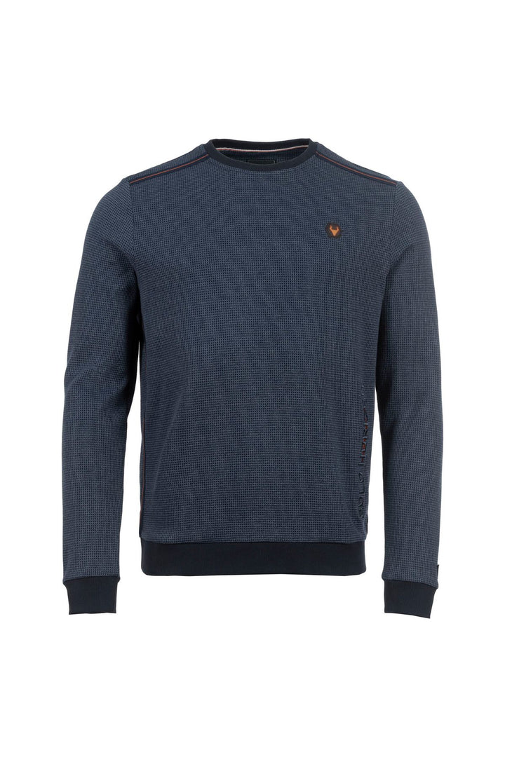 SOQUESTO Sweatshirt Herren Waffeloptik