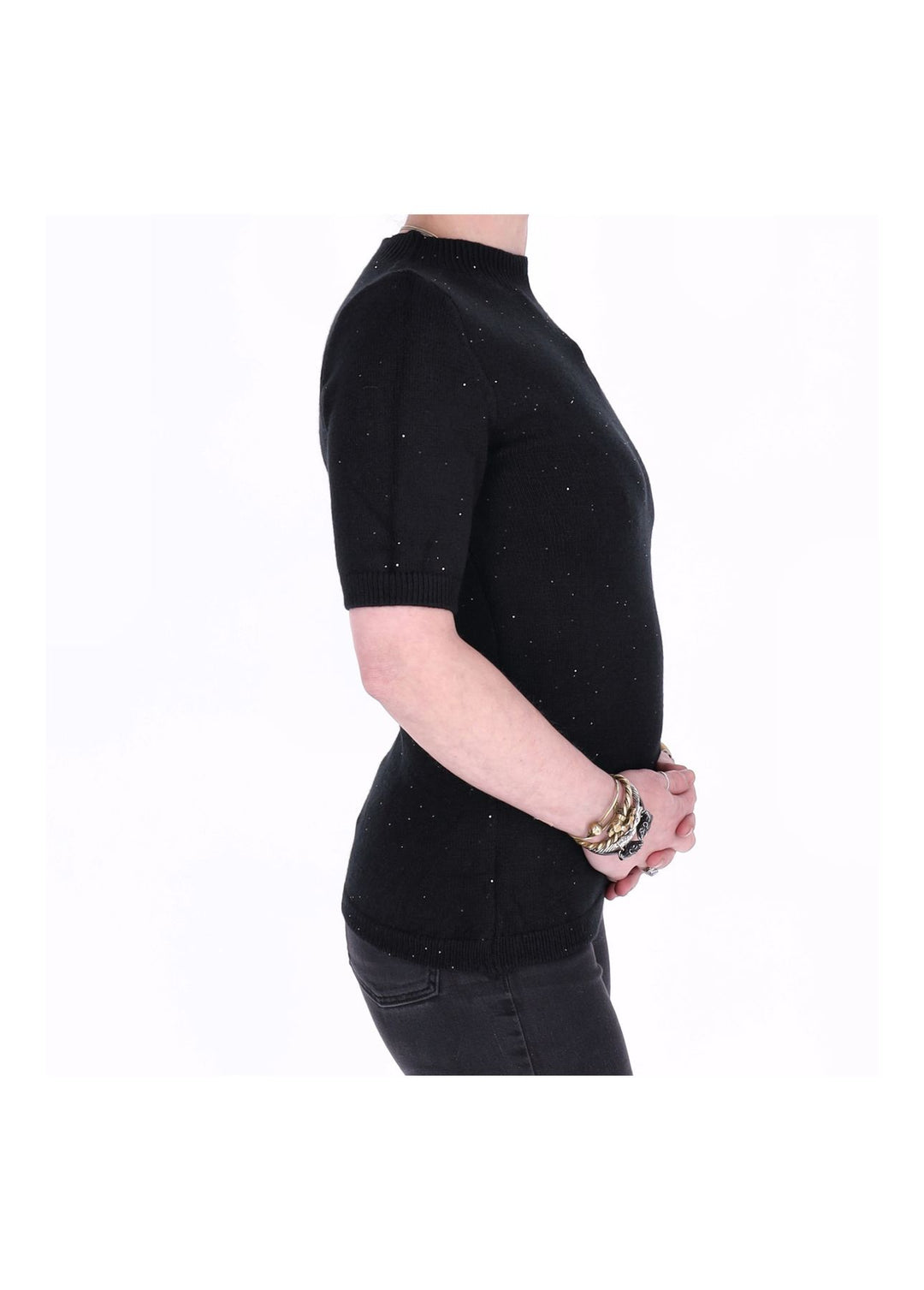 Strickpullover Damen Pailletten Splash of Color