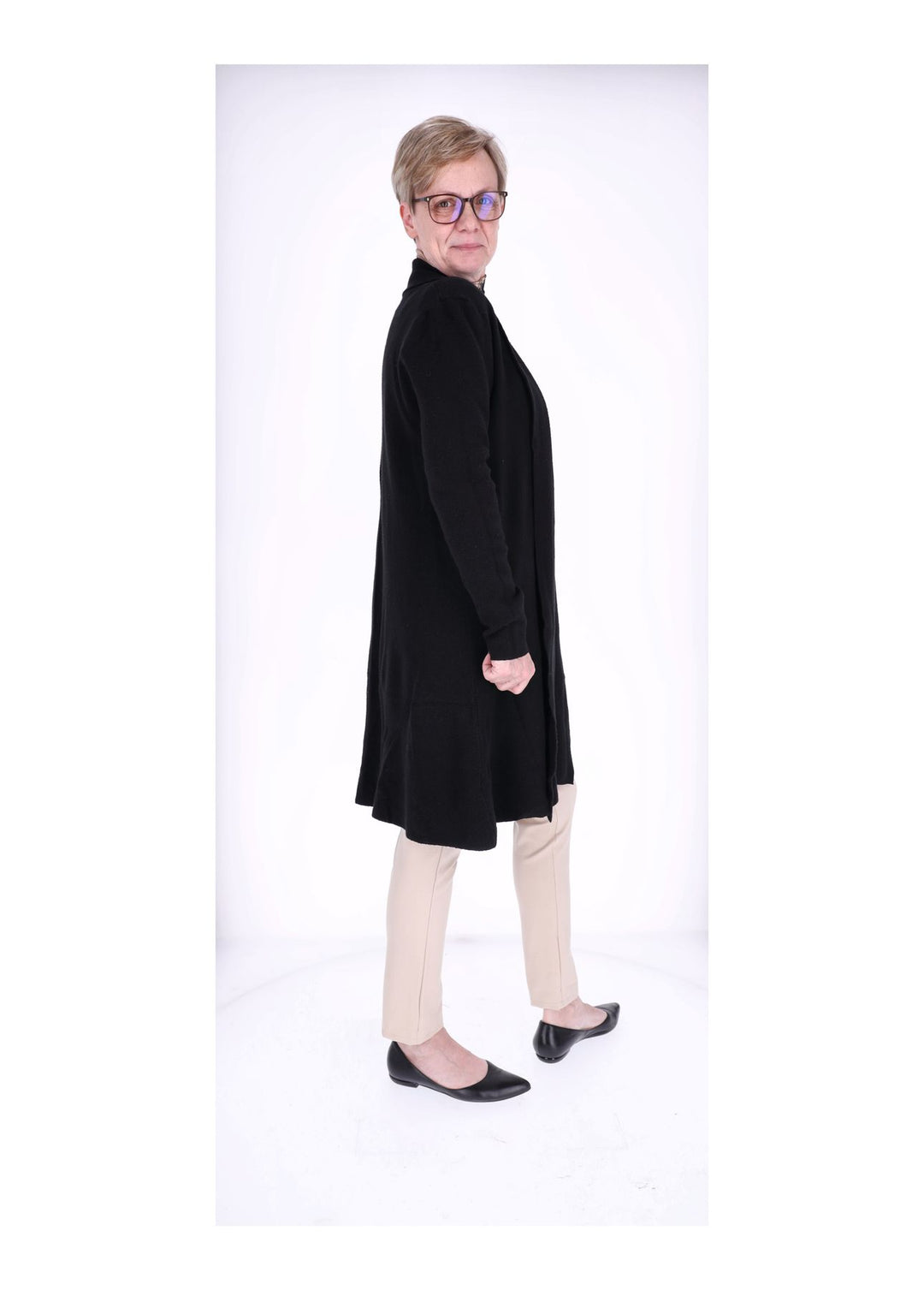 Splash of Color Strickjacke Damen Lang