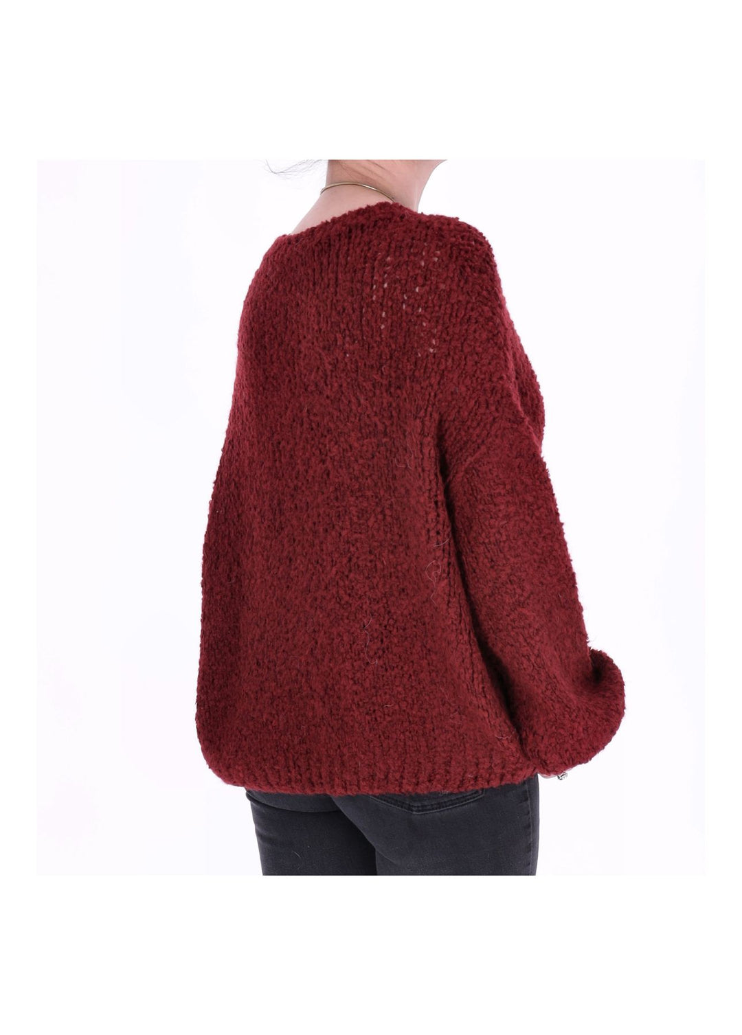 Grobstrick Pullover Damen Splash of Color