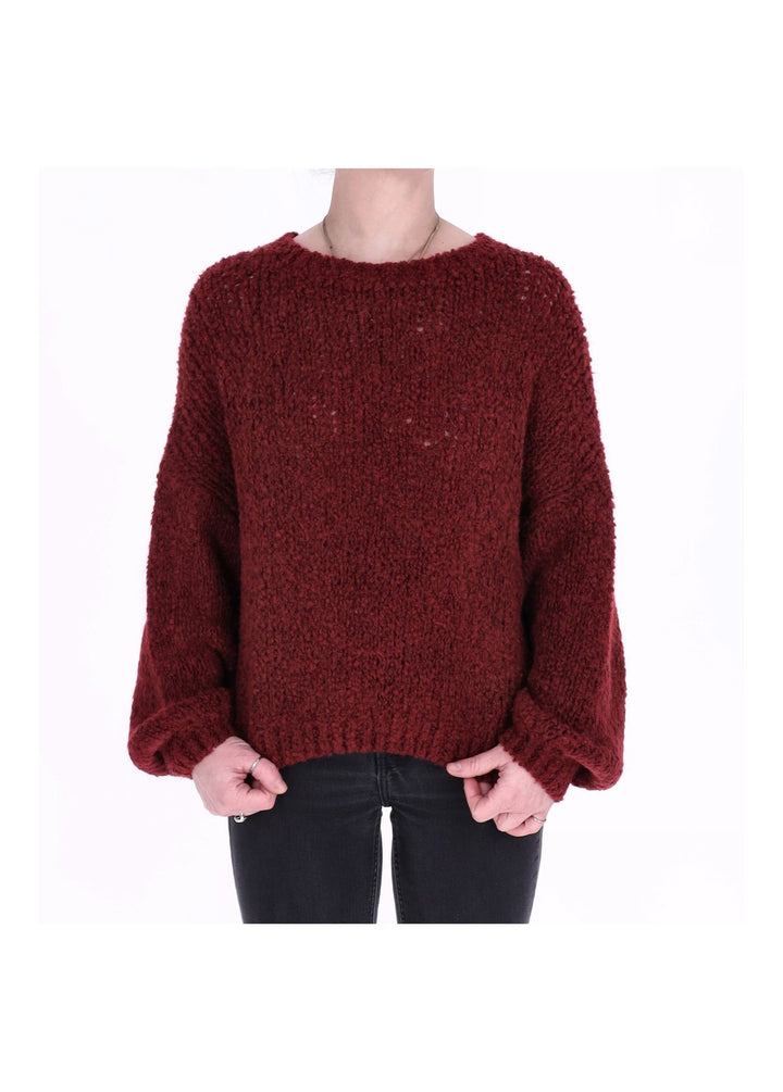Grobstrick Pullover Damen Splash of Color