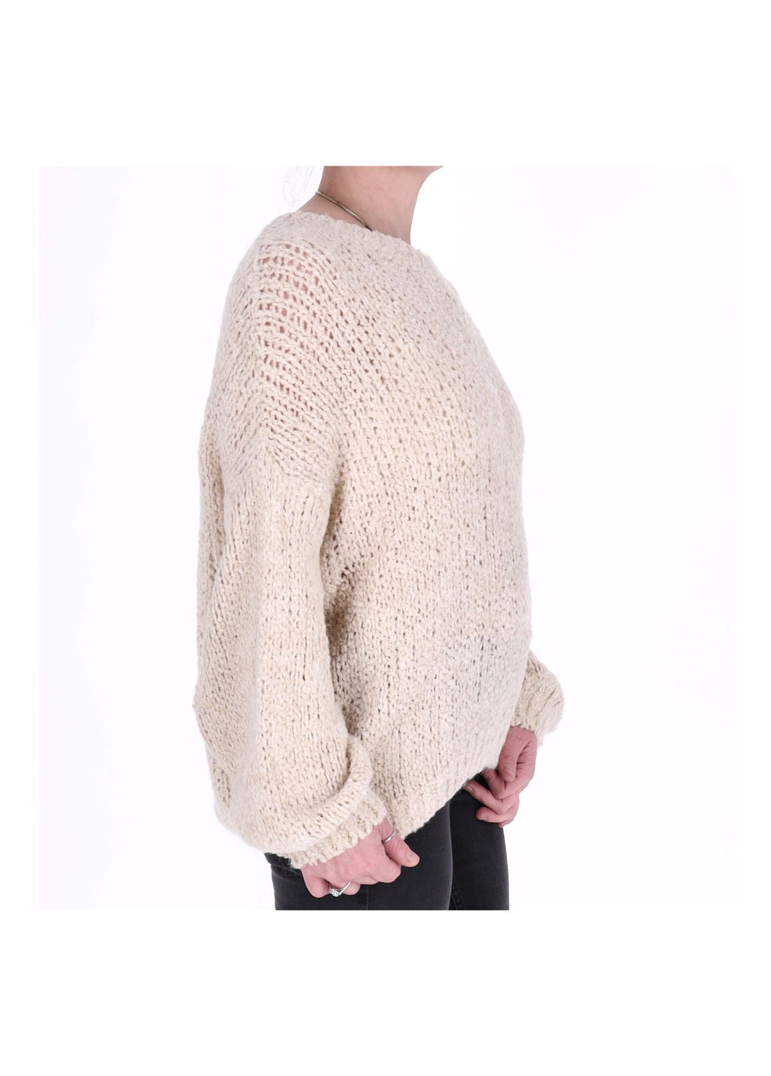 Grobstrick Pullover Damen Splash of Color