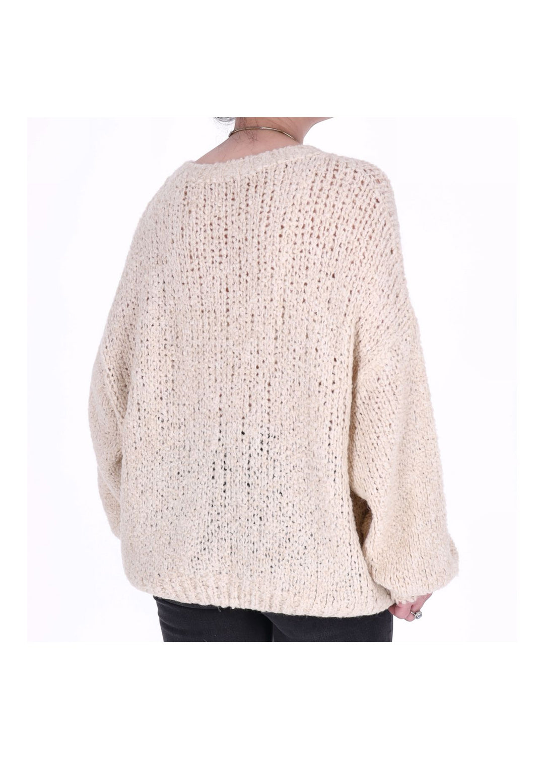 Grobstrick Pullover Damen Splash of Color