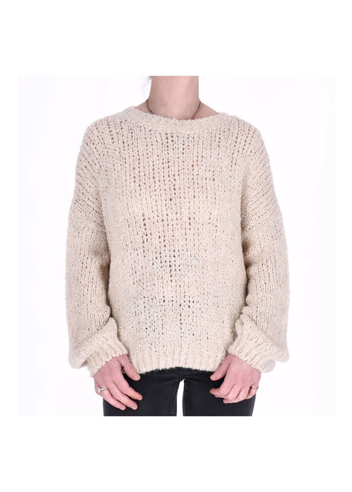 Grobstrick Pullover Damen Splash of Color