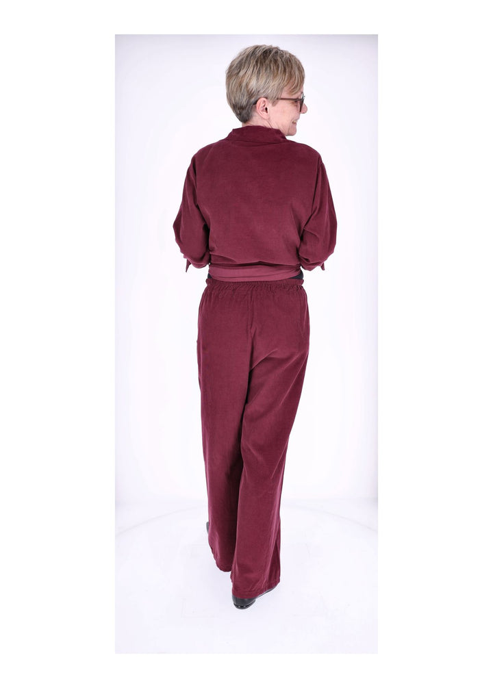 Cord-Bluse Damen Splash of Color