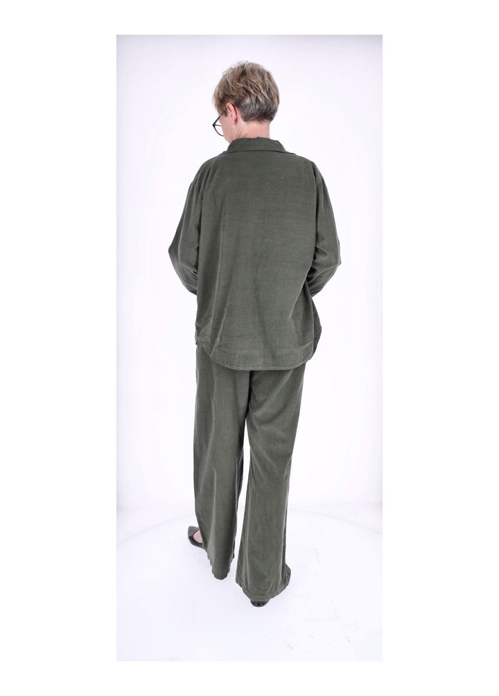 Cord-Bluse Damen Splash of Color