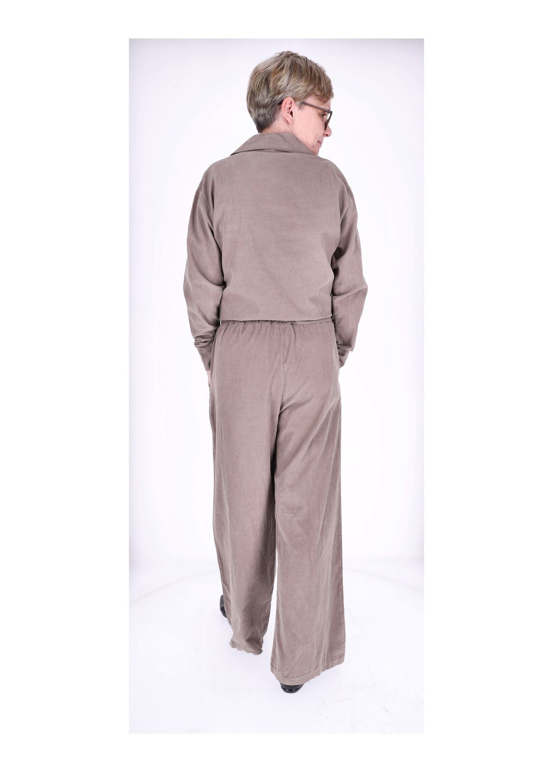 Cord-Bluse Damen Splash of Color