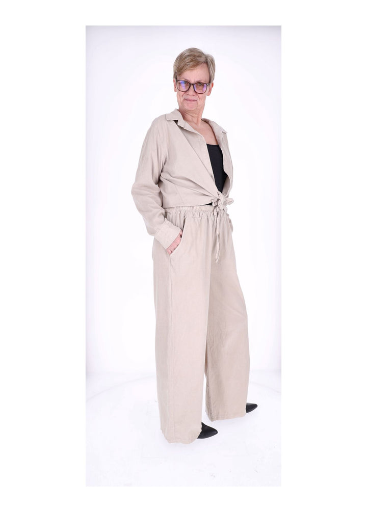 Cord-Bluse Damen Splash of Color