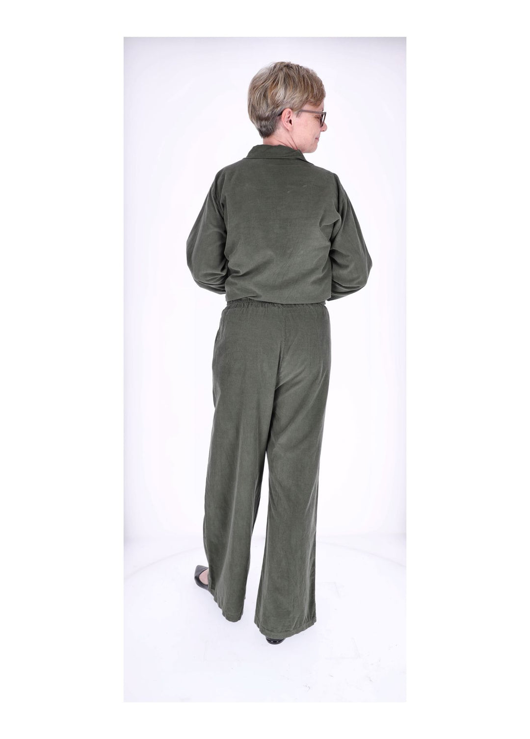 Cord-Bluse Damen Splash of Color