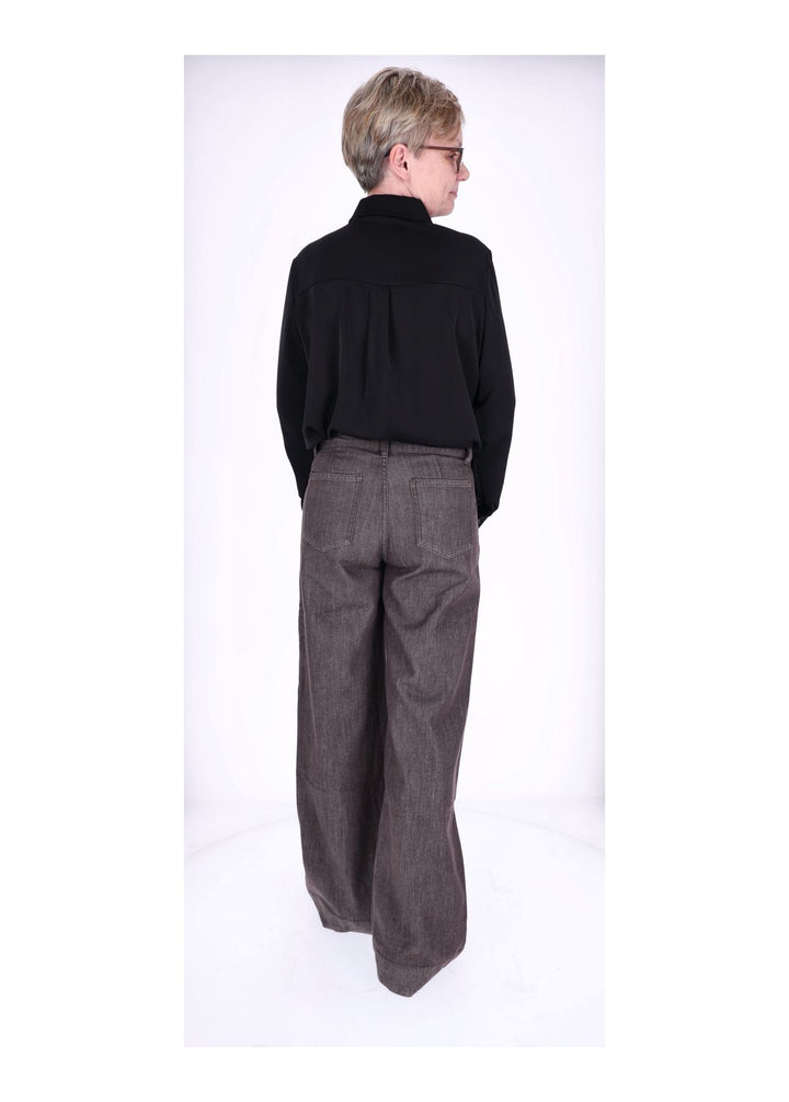 Splash of Color Bluse Damen mit Tuch