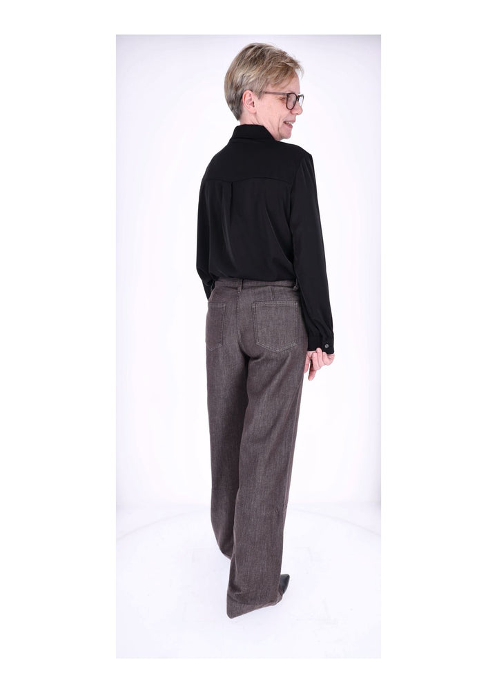 Splash of Color Bluse Damen mit Tuch