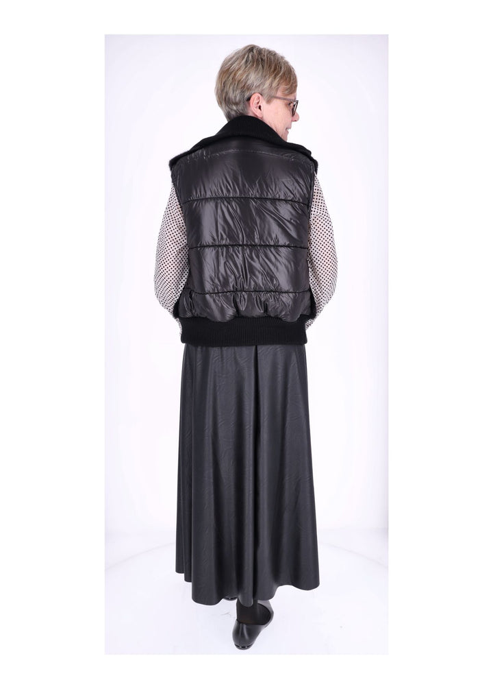 Splash of Color Puffer-Weste Damen