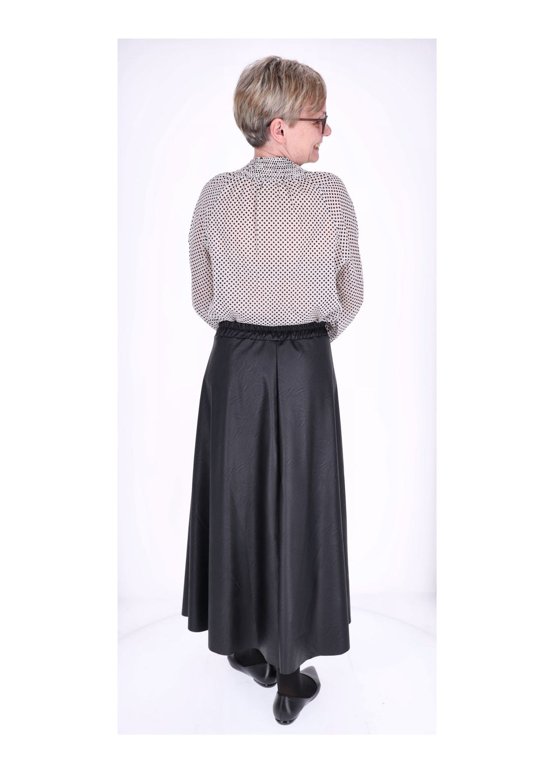 Splash of Color Bluse mit Schleife