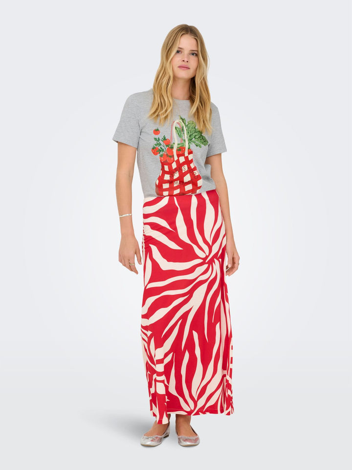 ONLY Damen T-Shirt Kurzarm Bio-Baumwolle