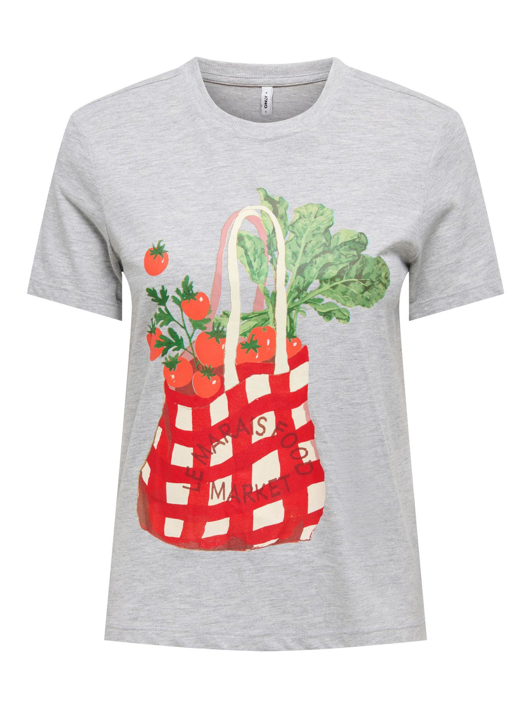ONLY Damen T-Shirt Kurzarm Bio-Baumwolle