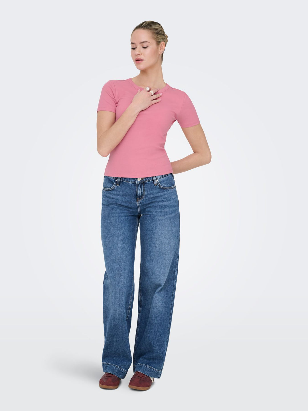ONLY Rundhals T-Shirt Damen