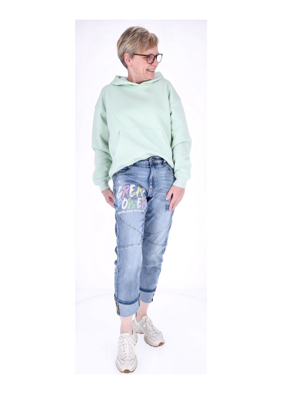 Splash of Color Damen Jeans Used-Optik