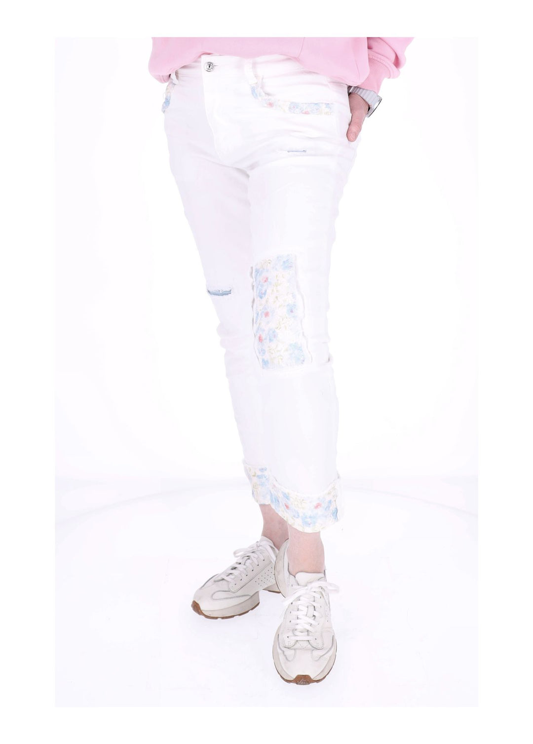 Splash of Color Damen Jeans Weiß