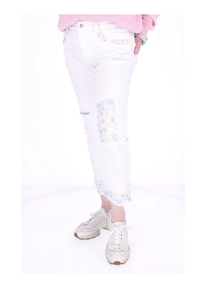 Splash of Color Damen Jeans Weiß