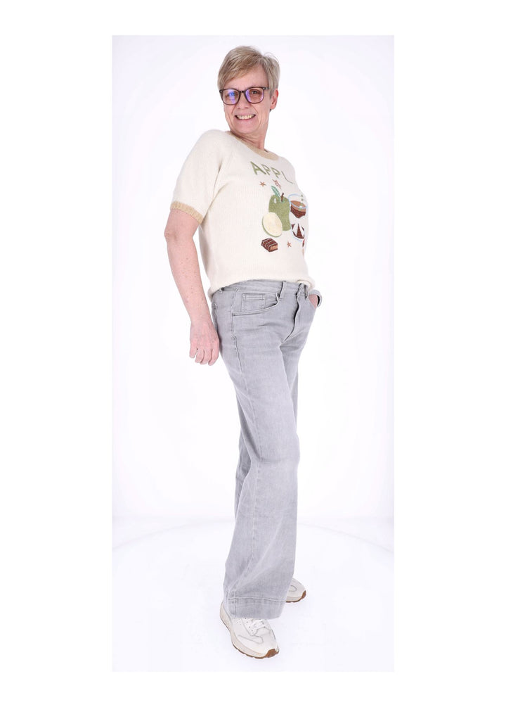 Splash of Color Jeans Damen weites Bein