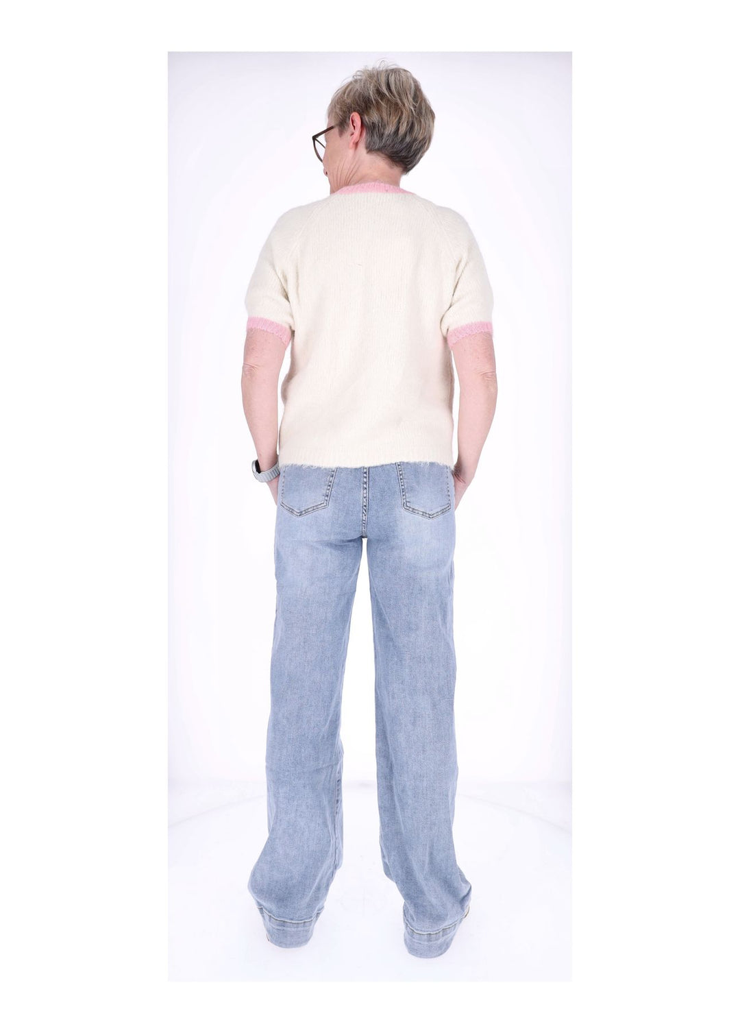 Splash of Color Jeans Wide Leg Damen