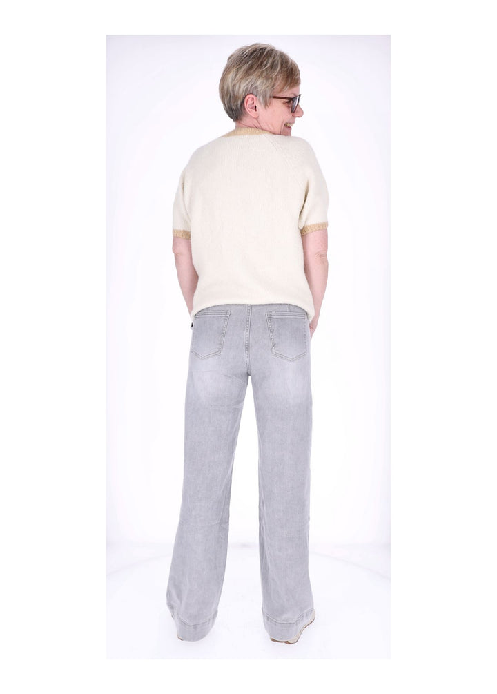 Splash of Color Jeans Damen weites Bein
