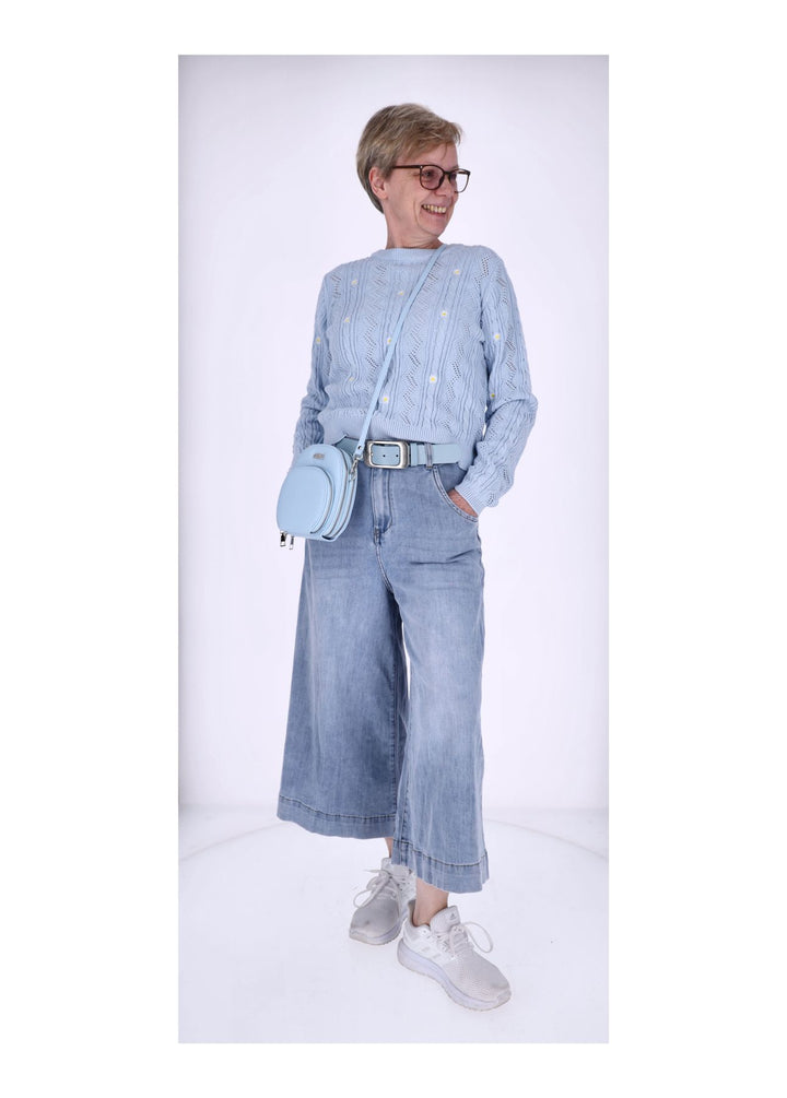 Splash of Color Damen Jeans Culotte