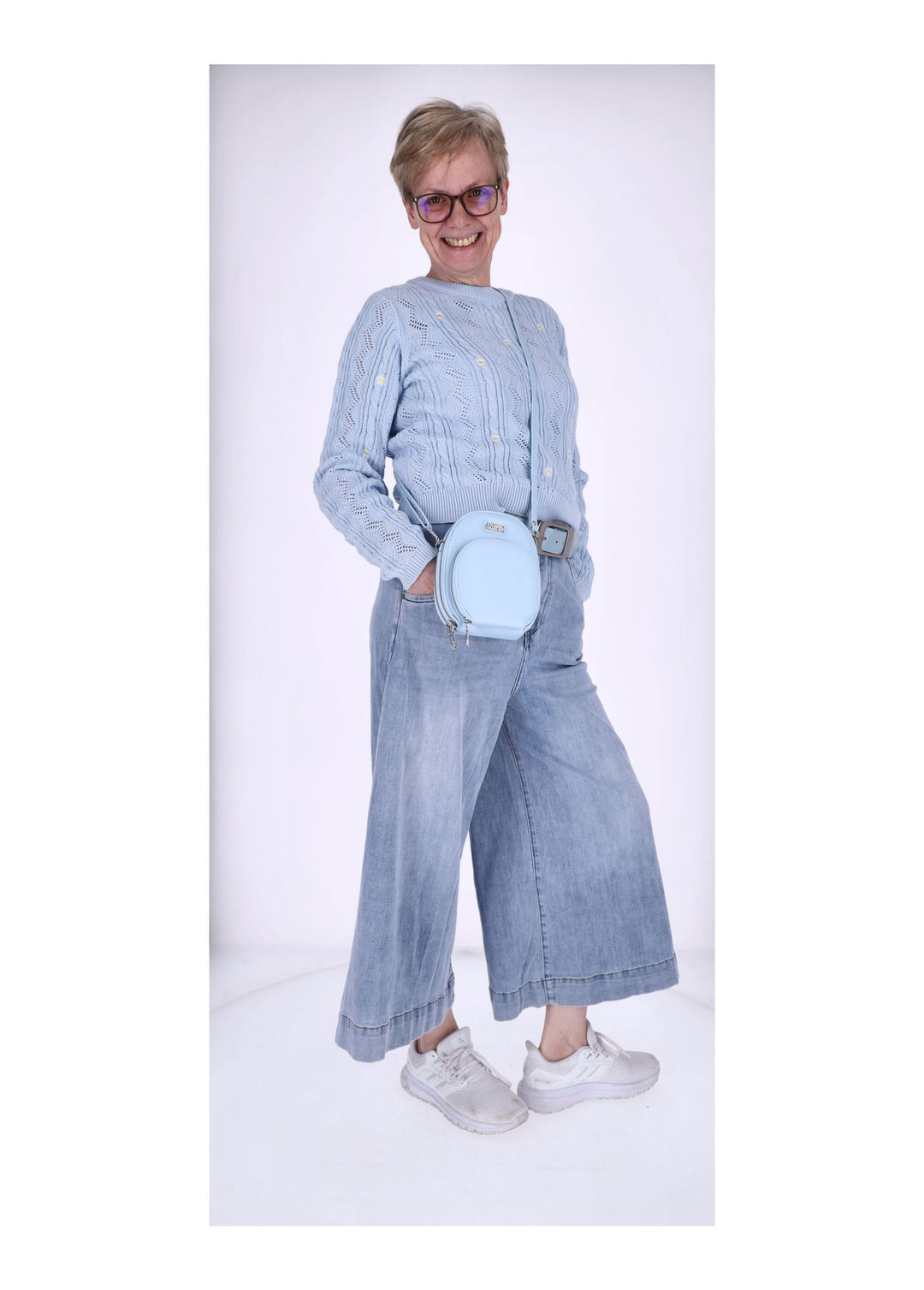 Splash of Color Damen Jeans Culotte