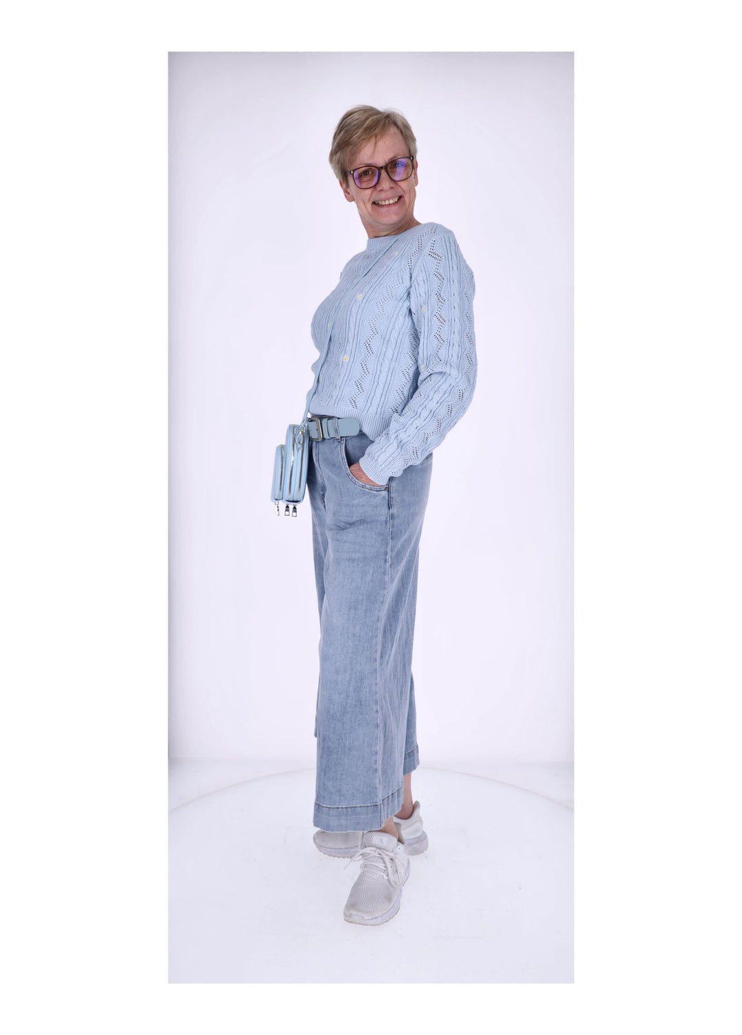 Splash of Color Damen Jeans Culotte