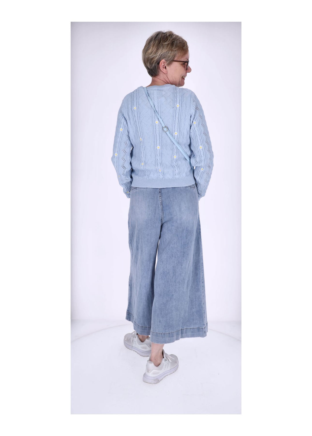 Splash of Color Damen Jeans Culotte