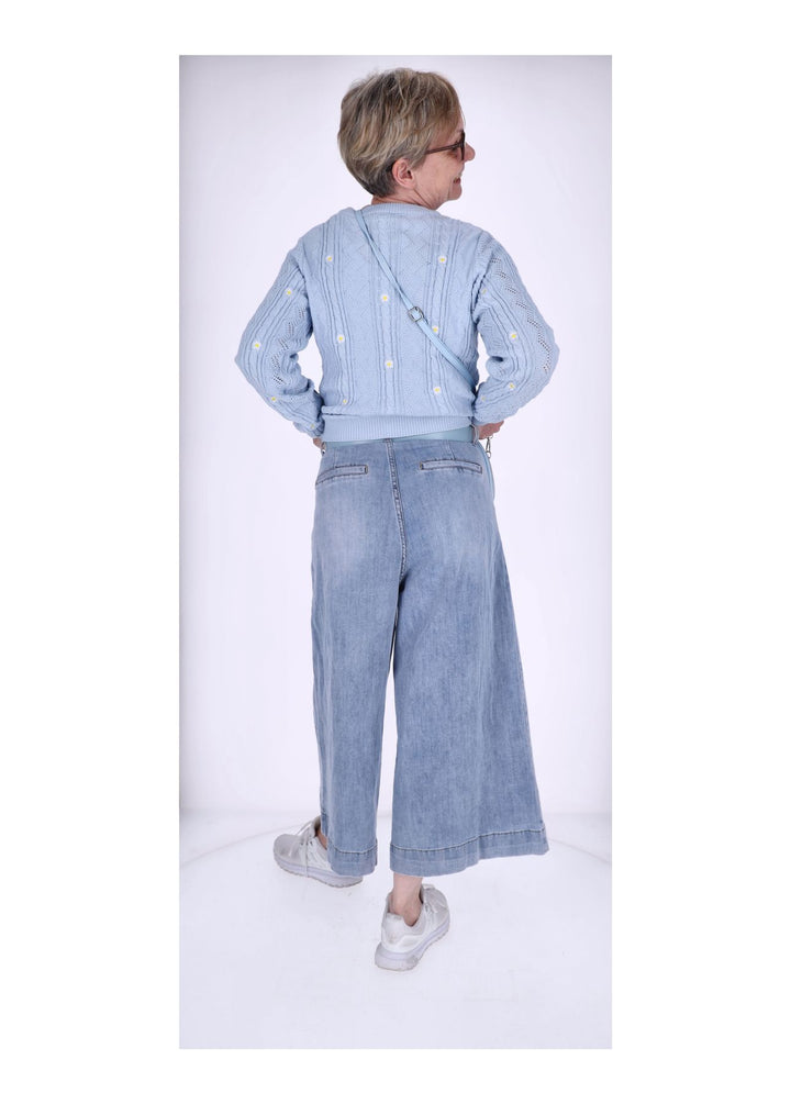 Splash of Color Damen Jeans Culotte
