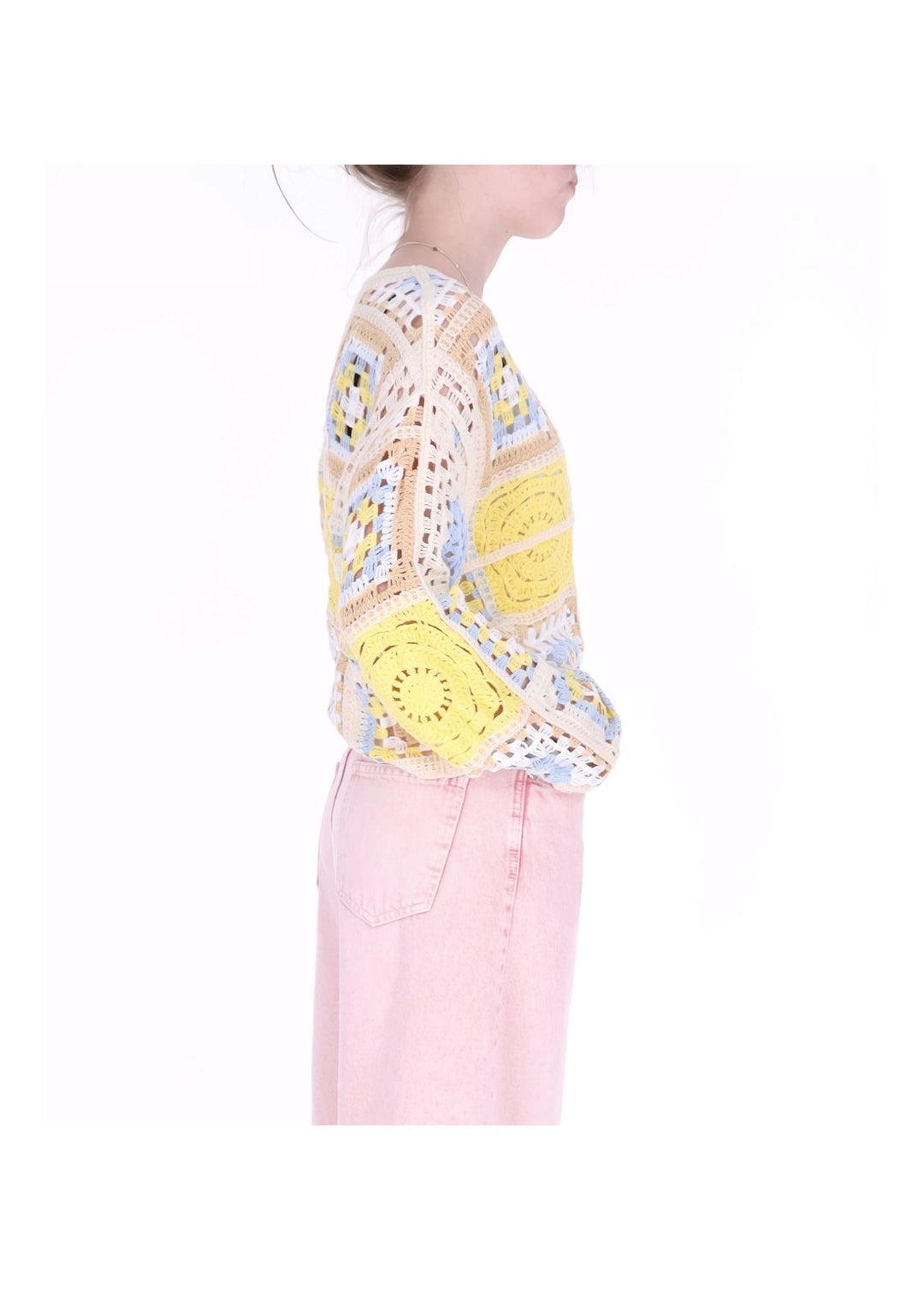 Splash of Color Häkelshirt Damen