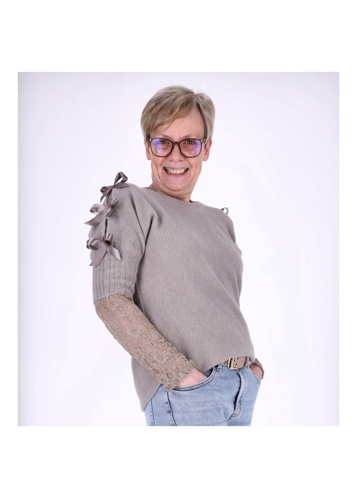 Splash of Color Spitzenshirt Damen