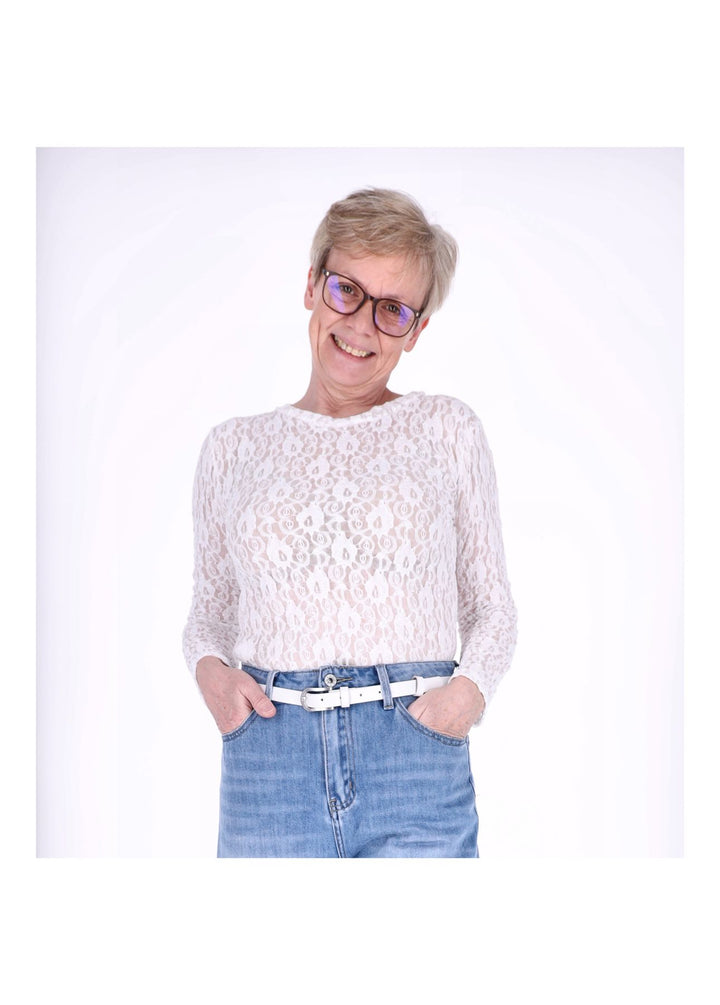 Splash of Color Spitzenshirt Damen