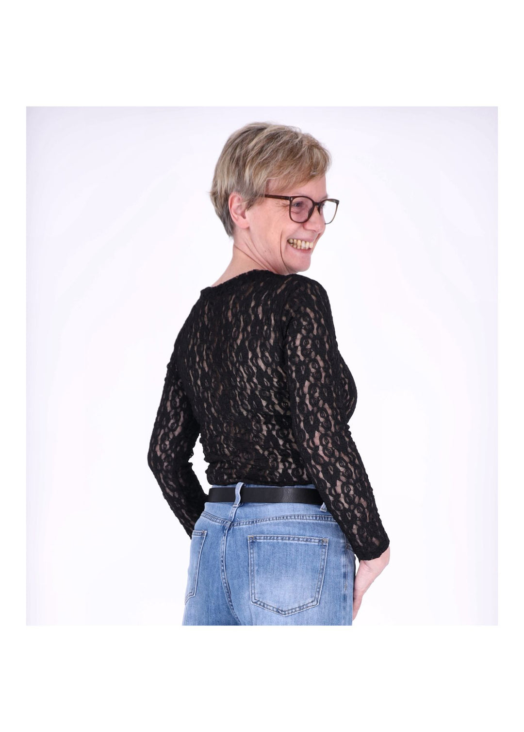 Splash of Color Spitzenshirt Damen