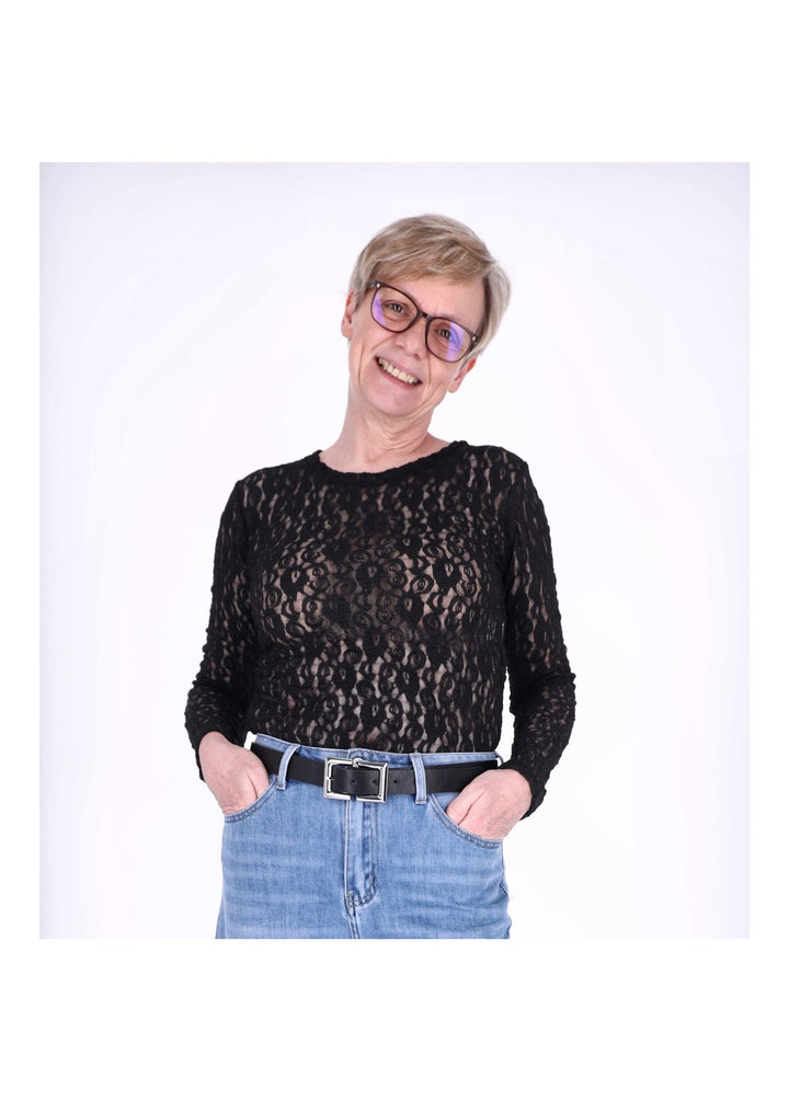 Splash of Color Spitzenshirt Damen
