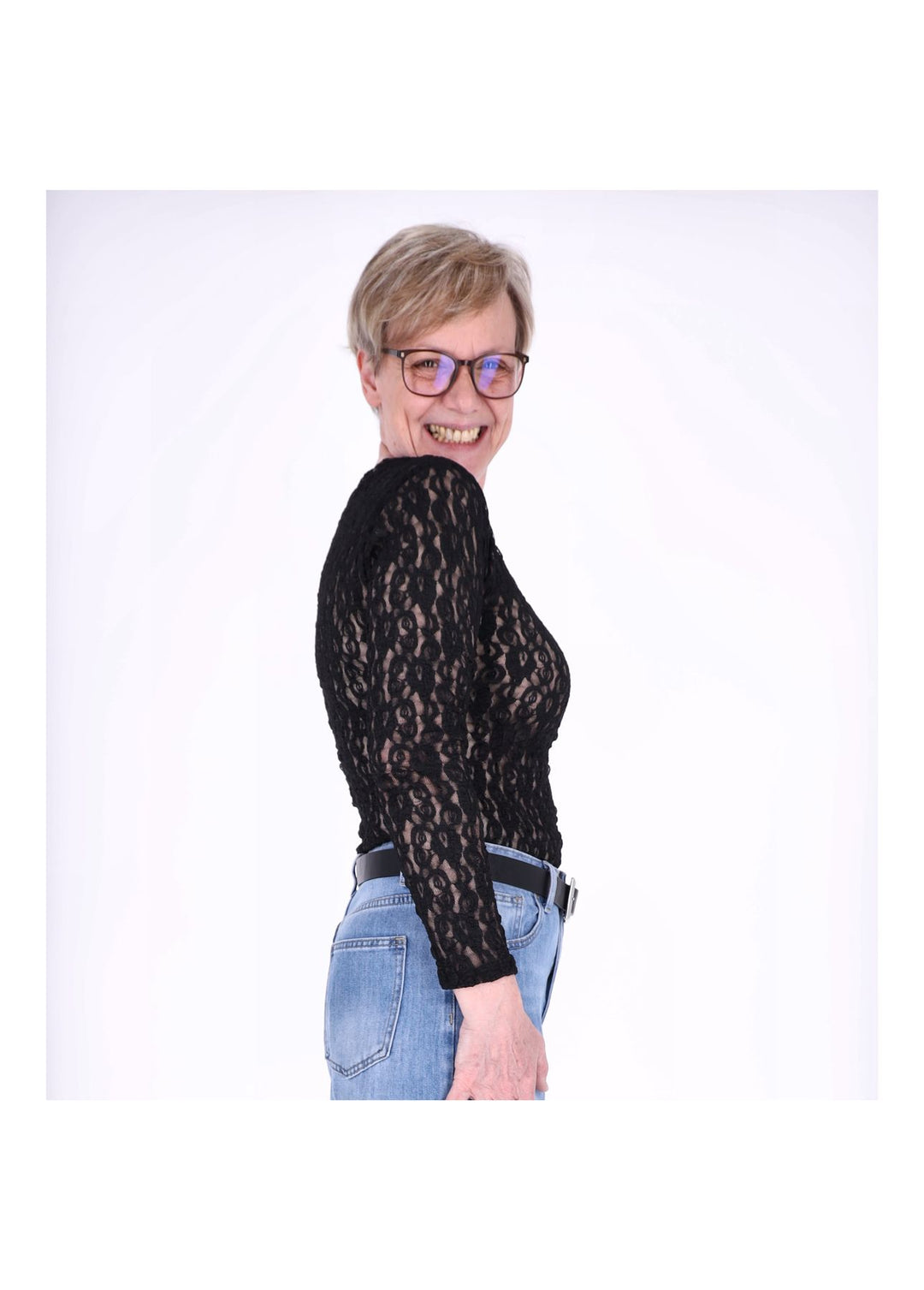 Splash of Color Spitzenshirt Damen