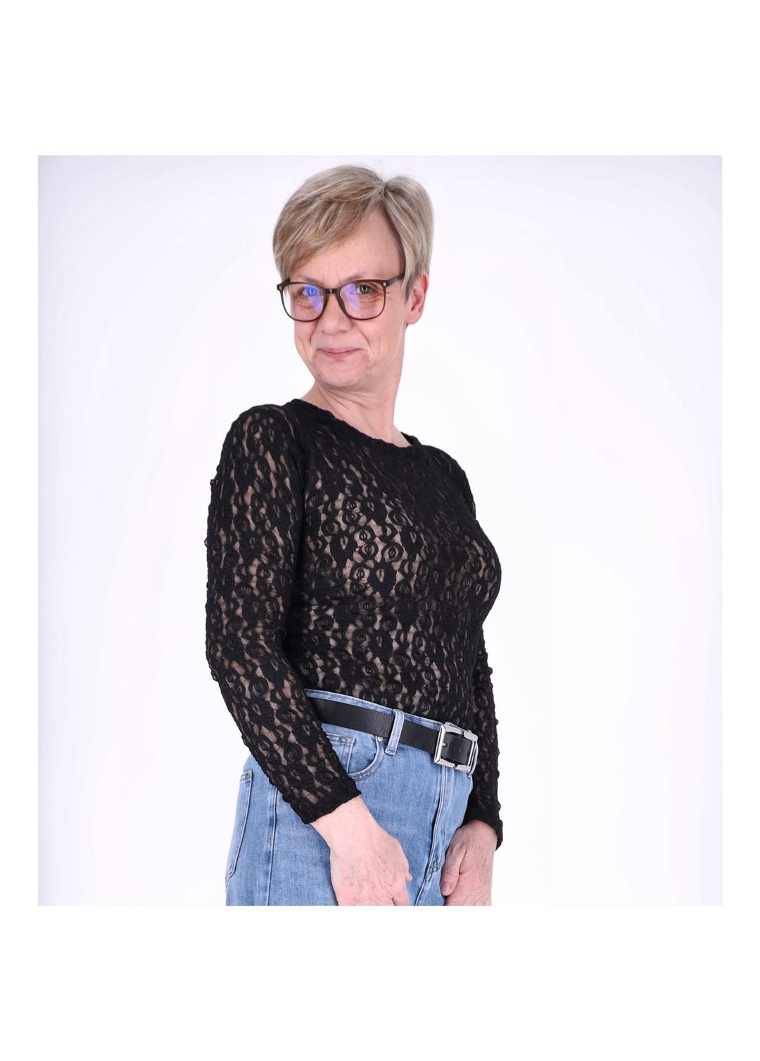 Splash of Color Spitzenshirt Damen