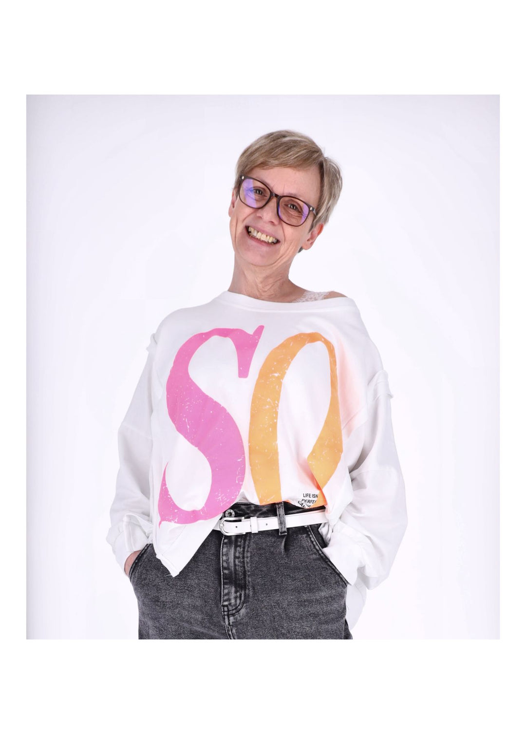 Splash of Color Damen Sweatshirt Oversize