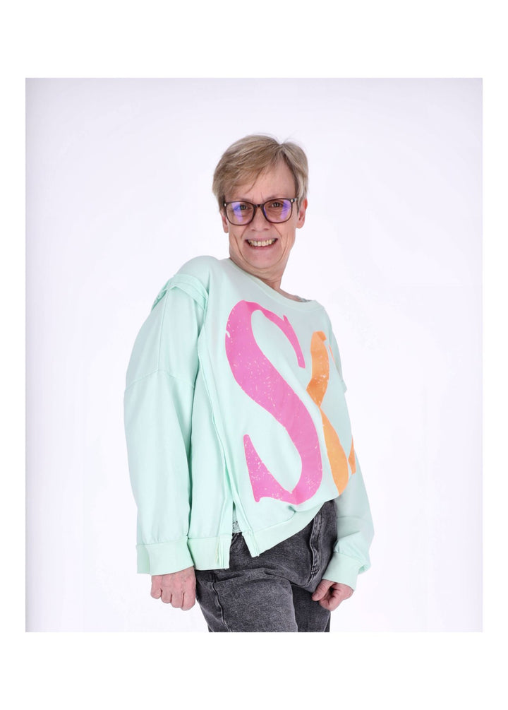 Splash of Color Damen Sweatshirt Oversize