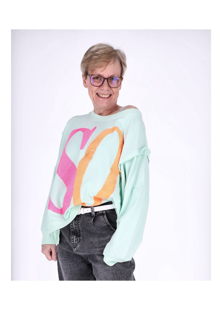 Splash of Color Damen Sweatshirt Oversize